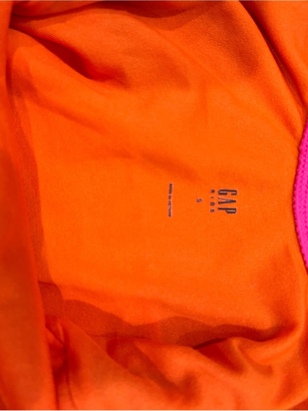 GAP Girls Colorblock One-Piece Swimsuit in Hot Pink, Neon Pink & Orange Size 🌊 - Picture 3 of 5
